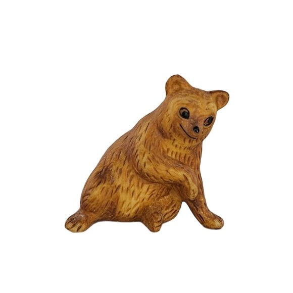 Freeman McFarlin George Good Miniature Brown Bear Figurine - Picture 1 of 8